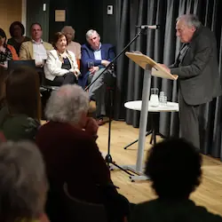 Tom Paulin gives his speech